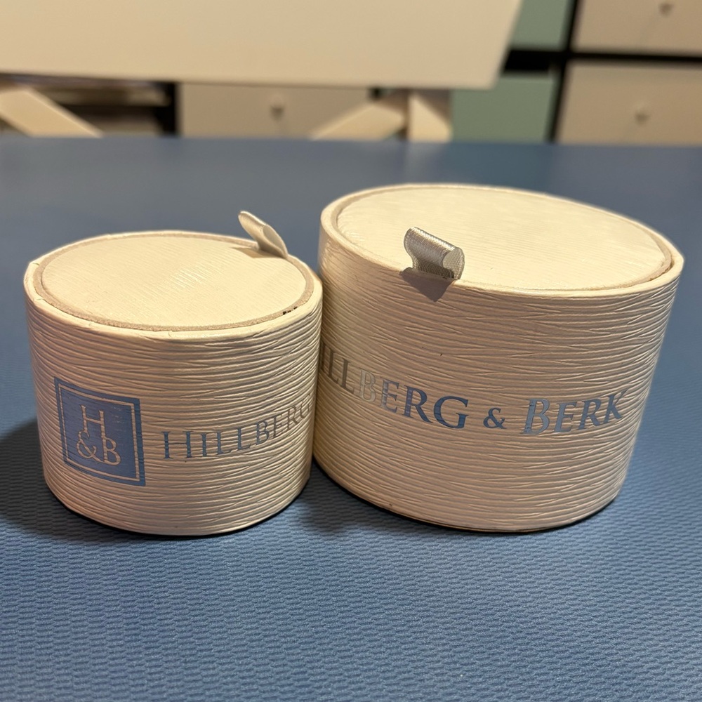 Hillberg & Berk Cream Jewelry Boxes